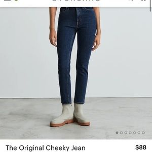 Everlane The Original Cheeky Jean NWT in washed midnight size 31